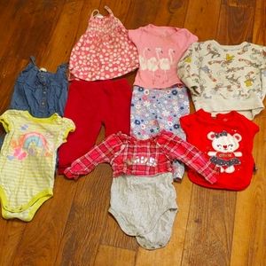 Lot of kids clothes. Size 12mos. 9pc 1 price